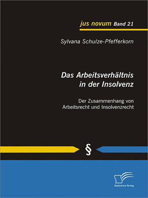 cover image of Das Arbeitsverhältnis in der Insolvenz